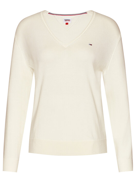 Tommy Jeans Megztinis DW0DW08871 Smėlio Regular Fit • Modivo.lt