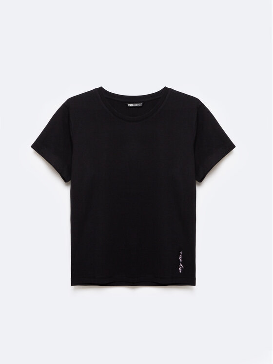 BIG STAR BIG STAR T-Shirt BASSECA Czarny Basic Fit