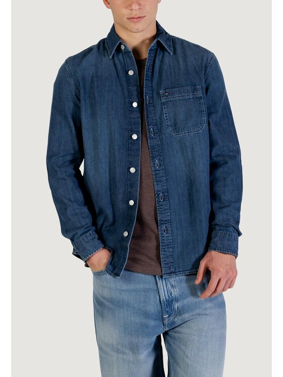 Tommy Jeans Tommy Jeans Πουκάμισο DM0DM22303 Μπλε Casual Fit