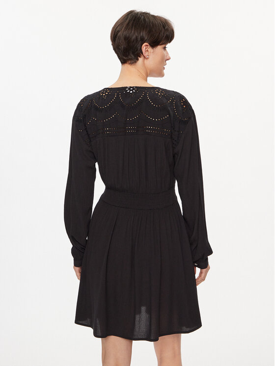 Vila Vila Rochie de zi Mesa 14092006 Negru Loose Fit