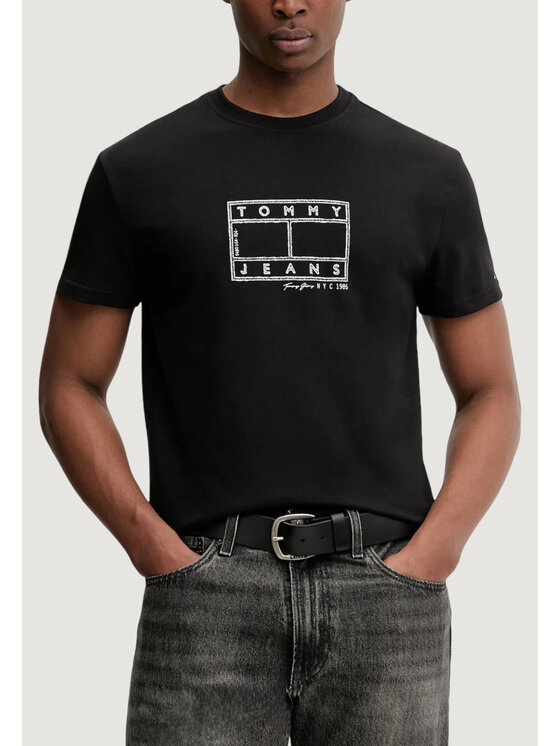 Tommy Jeans Tommy Jeans T-shirt DM0DM22317 Nero Casual Fit