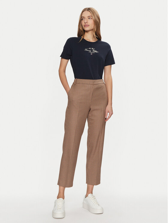 Tommy Hilfiger Tommy Hilfiger Marškinėliai WW0WW43895 Tamsiai mėlyna Regular Fit
