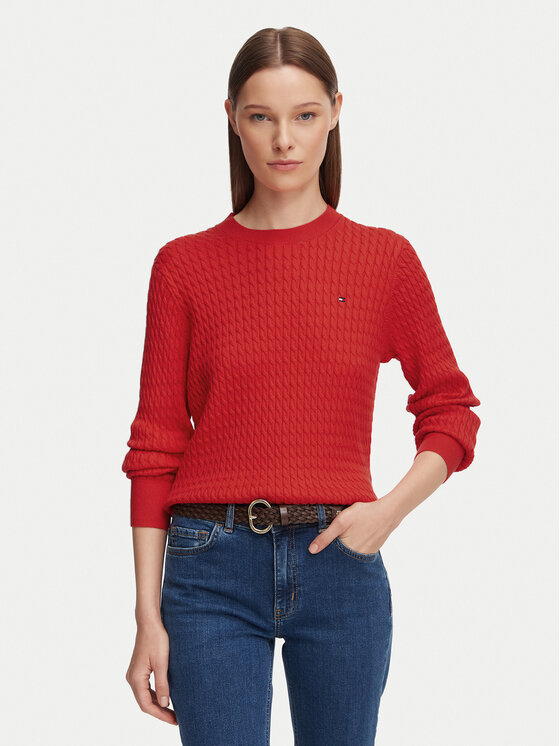 Tommy Hilfiger Džemper WW0WW44993 Crvena Regular Fit