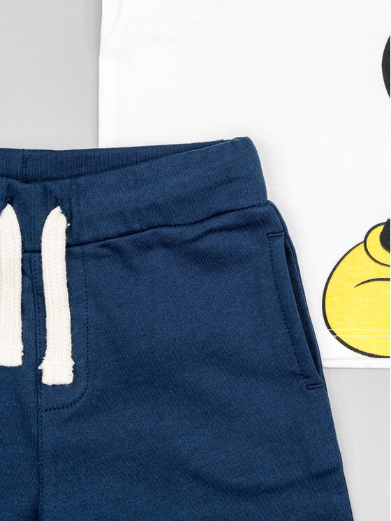 Zippy Zippy Completo T-shirt e pantaloncini Myszka Miki ZBBAP0602 23002 Bianco Regular Fit