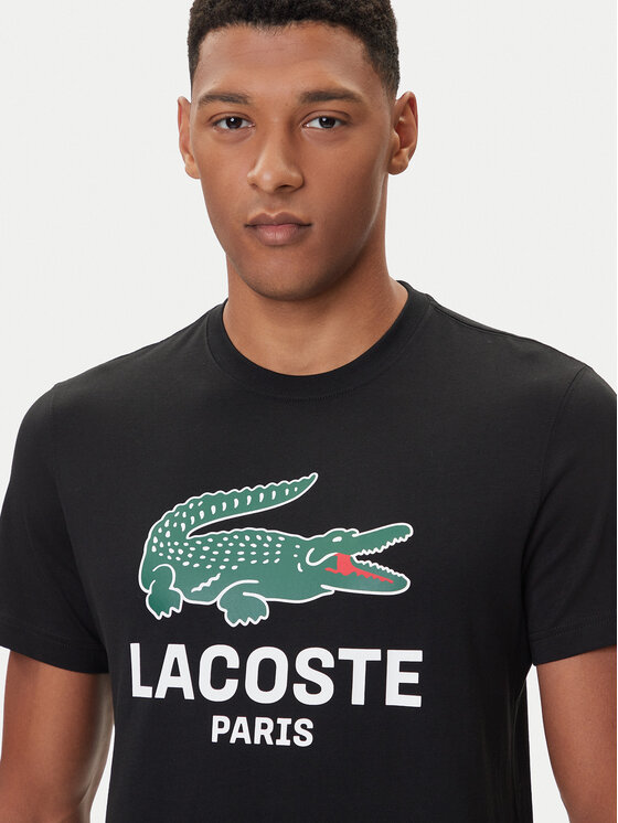 Lacoste Lacoste T-krekls TH5634 Melns Regular Fit