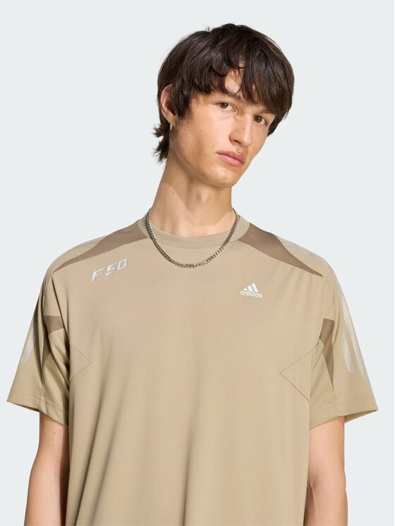 adidas adidas T-Shirt F50 TEE Zielony Slim Fit