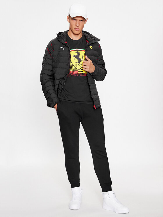 Puma Puma Majica Ferrari Race 620952 Črna Regular Fit