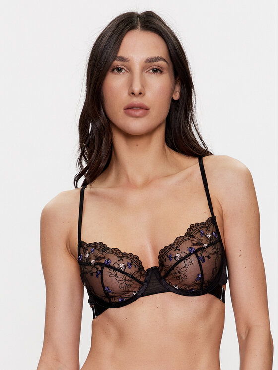 Hunkemöller Krūšturis ar stīpiņu Violet 201129 Melns