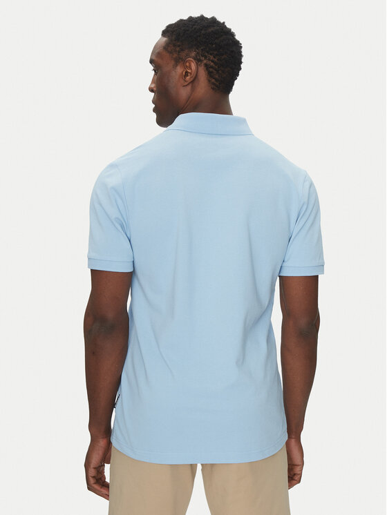 Hechter Paris Hechter Paris Polo majica Pique H-Eco 74004 151902 Svetlo modra Regular Fit
