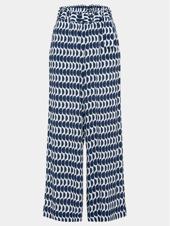 Olsen Olsen Pantaloni di tessuto 14002153 Blu scuro Relaxed Fit