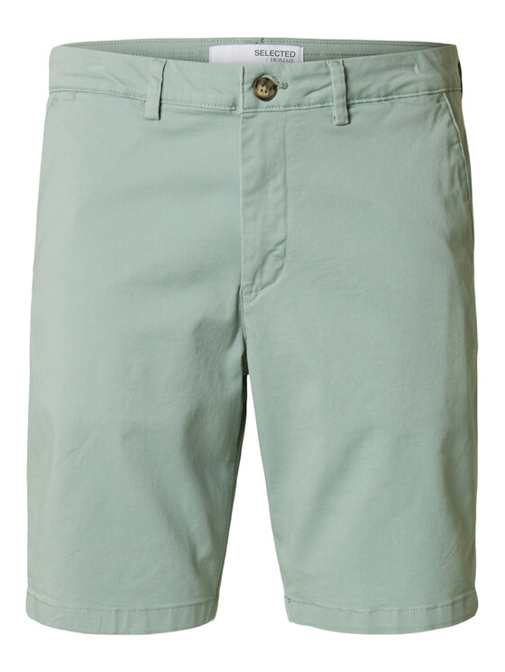 Selected Homme Selected Homme Szorty materiałowe Miles 16092329 Zielony Slim Fit