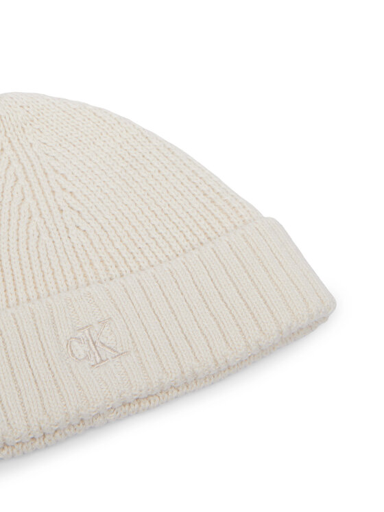 Calvin Klein Jeans Calvin Klein Jeans Set Fular și Căciulă Knitted Scarf Beanie Giftbox LVCKFJP00N Crem