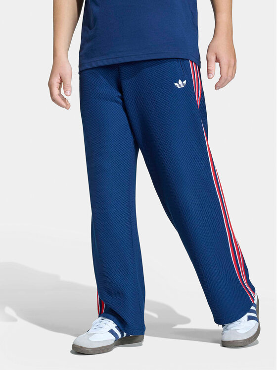 adidas Pantaloni trening Firebird Double Knit KD7825 Bleumarin Loose Fit
