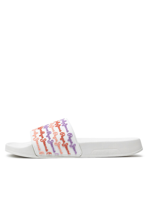 Pepe Jeans Pepe Jeans Şlapi Slider Set W PLS70145 Alb