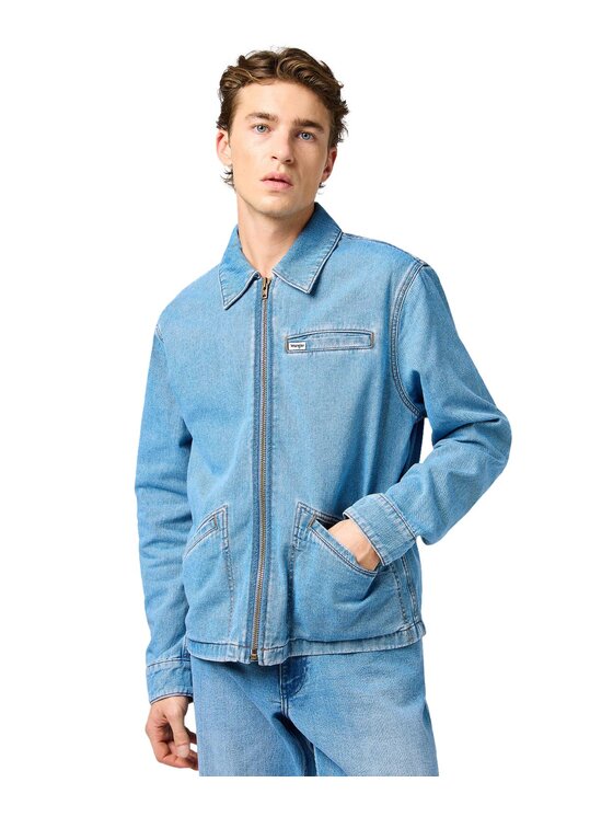 Wrangler Wrangler Kurtka jeansowa 112362738 Niebieski Regular Fit