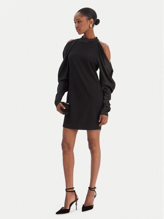 Rinascimento Rinascimento Kokteilinė suknelė CFC0126605003 Juoda Regular Fit
