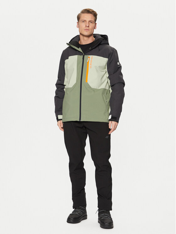 Quiksilver Quiksilver Lyžiarska bunda Dawson EQYTJ03451 Zelená Slim Fit
