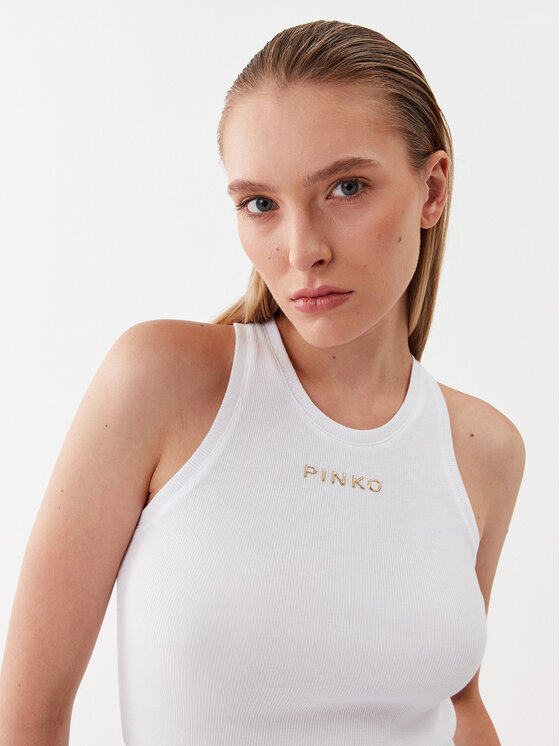 PINKO Pinko Τοπ 100822 A15E Λευκό Regular Fit