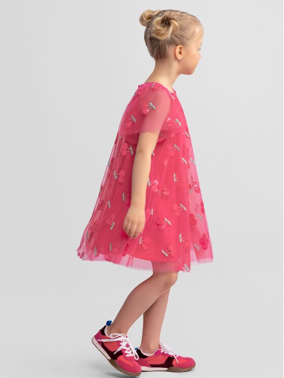 minoti minoti Sukienka elegancka 30DRESS116 Różowy Regular Fit