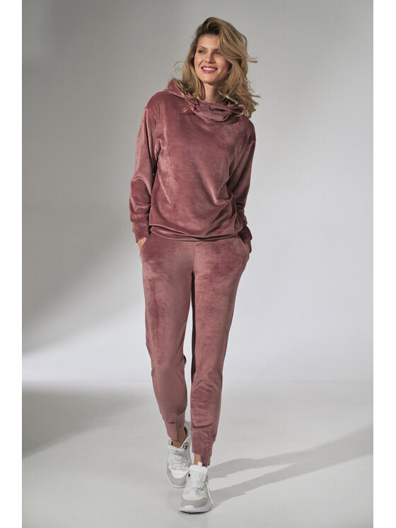 FIGL FIGLFIGL Pantaloni da donna M746 Rosa Regular Fit