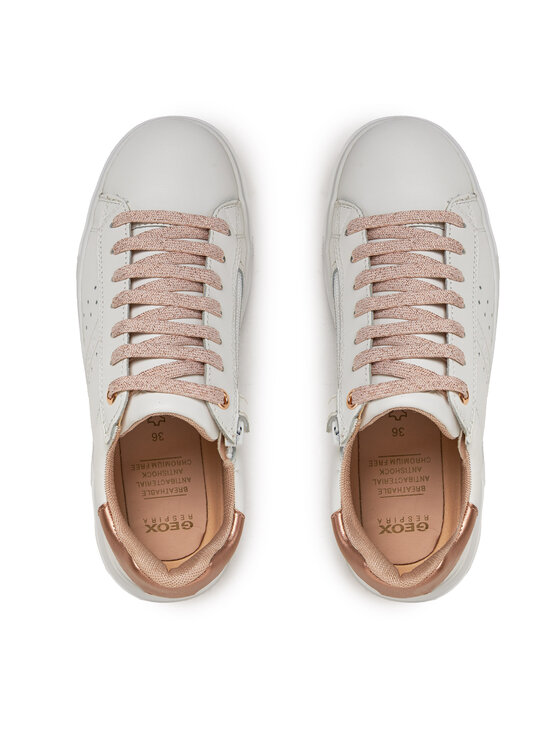 Geox Geox Tenisice J Nettuno Girl J45GCB 08554 C1Z8W D Bijela