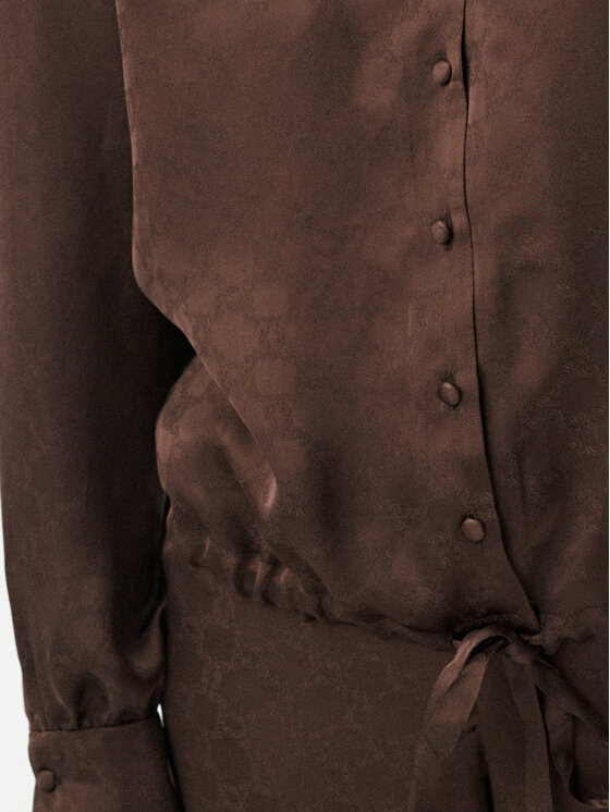MARI PRETI MARI PRETI Blusa Monogram M Weekend Marrone Regular Fit