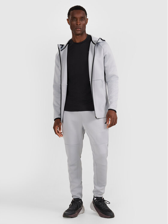 4F 4F Bluza techniczna TRAINING Szary jasny Regular Fit
