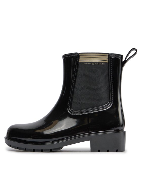 Tommy Hilfiger Tommy Hilfiger Kalosze Essential Tommy Rainboot FW0FW07760 Czarny