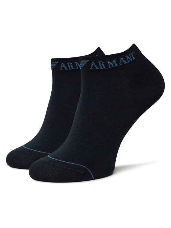 Emporio Armani Emporio Armani 3er-Set niedrige Herrensocken EM000550 AF12276 MB154 Dunkelblau