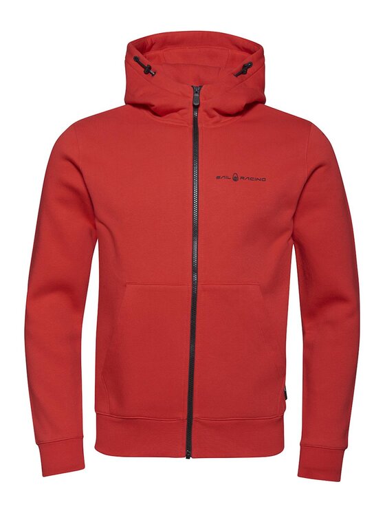 Sail Racing Sail Racing Bluza Bowman Logo Zip Hood Czerwony Active Fit