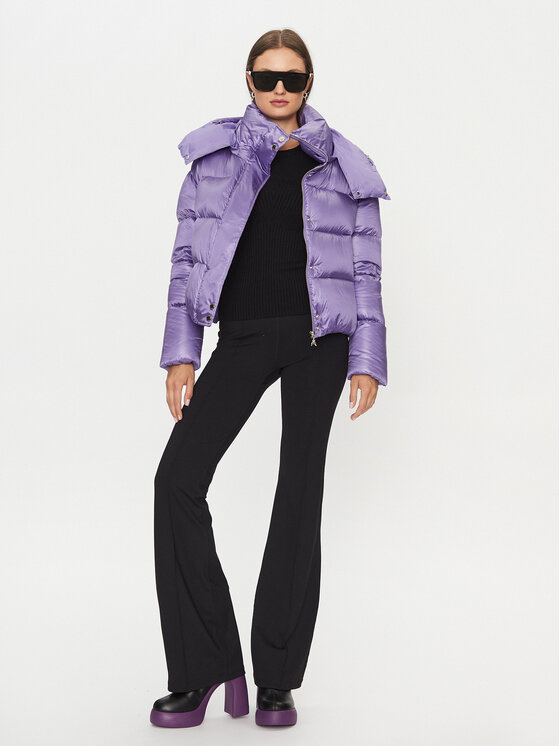 Patrizia Pepe Patrizia Pepe Pūkinė striukė 2O0050/A9M0-M477 Violetinė Regular Fit
