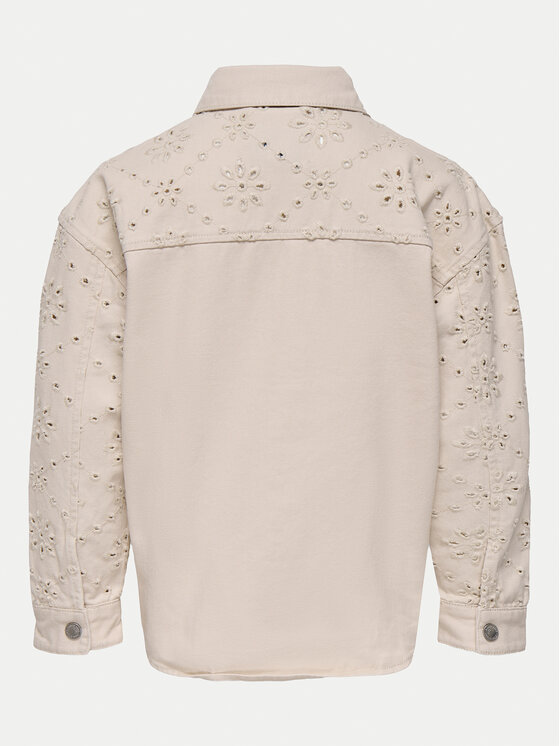 Kids ONLY Kids ONLY Teksajakk Elsa 15341154 Beež Regular Fit