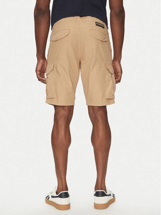 Napapijri Napapijri Pantalon scurți din material Noto 2.0 NP0A4HOQ Bej Regular Fit