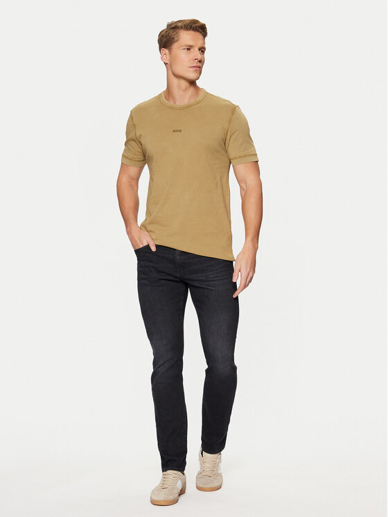 BOSS BOSS Marškinėliai Tokks 50502173 Smėlio Regular Fit