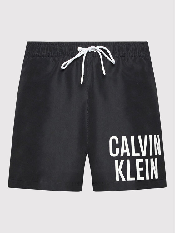 Calvin Klein Swimwear Calvin Klein Swimwear Plavecké šortky Medium KM0KM00739 Černá Regular Fit