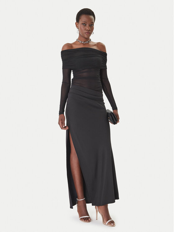 Eleh Eleh Официална рокля SS260391 Черен Slim Fit