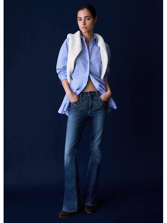 Liu Jo Liu Jo Jeans UF6015D03057L077 Azzurro chiaro Regular Fit
