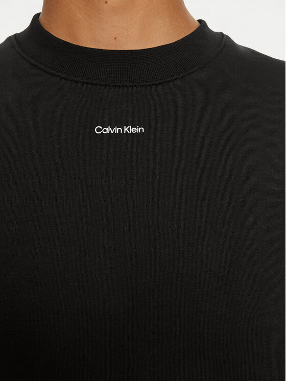 Calvin Klein Calvin Klein Majica dugih rukava Nano Logo K20K208329 Crna Regular Fit
