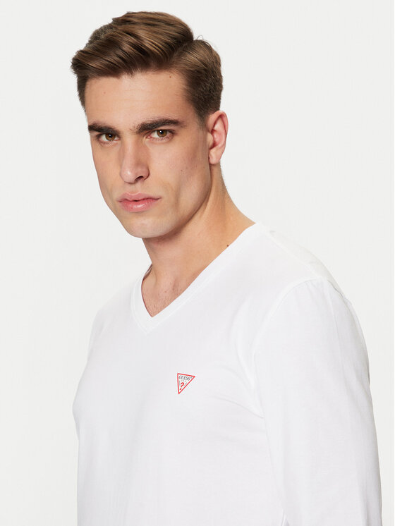 Guess Guess Longsleeve M2YI08 J1314 Weiß Slim Fit