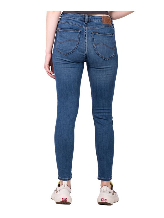 Lee Lee Jeansy 112338189 Niebieski Skinny Fit
