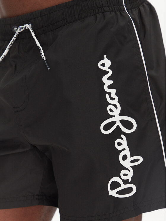 Pepe Jeans Pepe Jeans Pantaloni scurți pentru înot Logo PMB10419 Negru Regular Fit