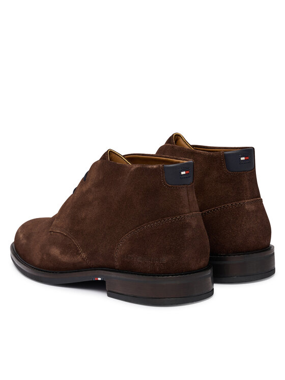 Tommy Hilfiger Tommy Hilfiger Bakancs Corporate Dressy Suede Lace Boot FM0FM05951 Barna