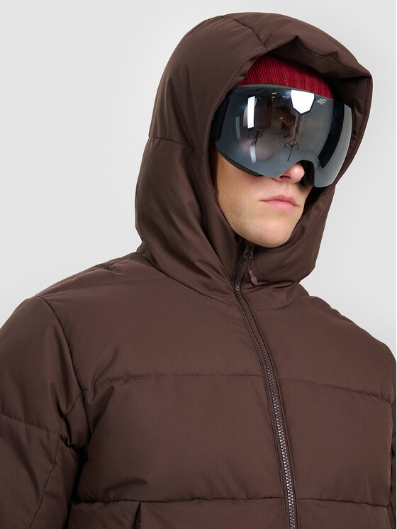 4F 4F Kurtka narciarska SKIWEAR Brązowy ciemny Regular Fit