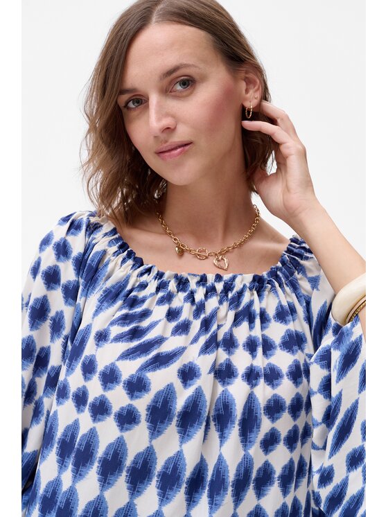 blue shadow blue shadow Bluzka Ribeira Niebieski Regular Fit