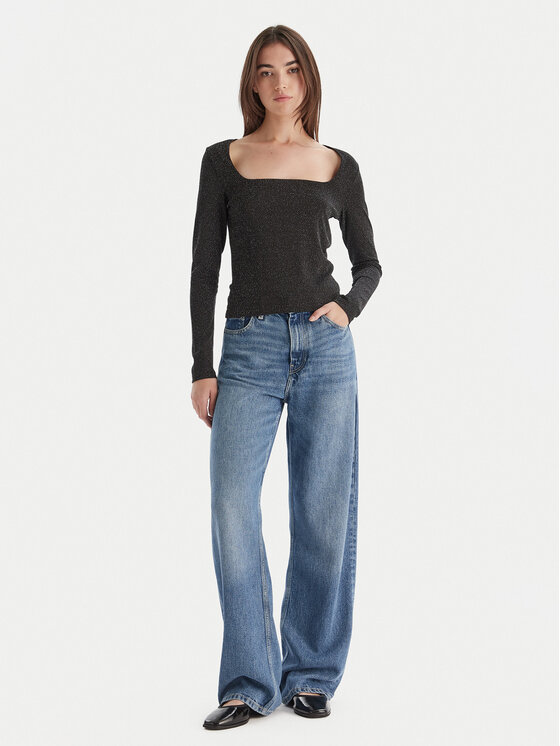 Vero Moda Vero Moda Blúz Kanva 10336088 Fekete Regular Fit
