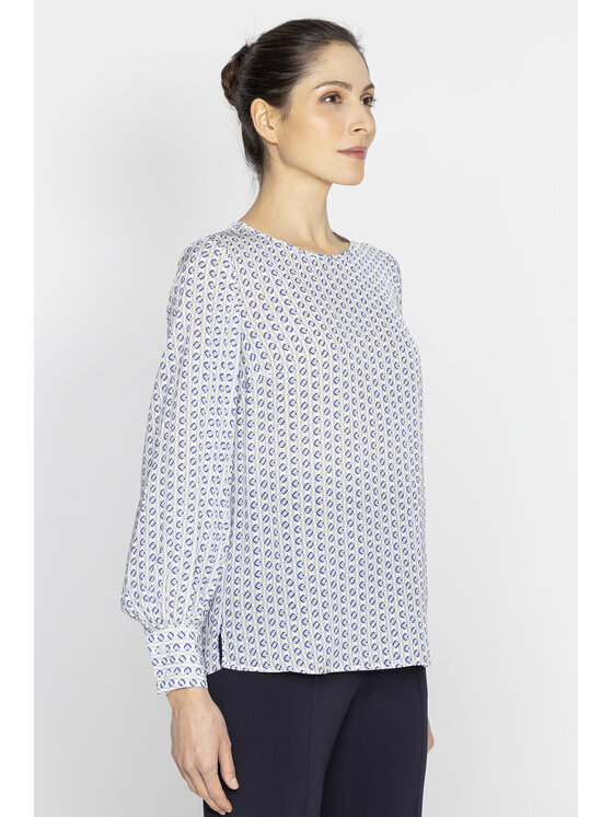 Deni Cler Milano Deni Cler Milano Bluza W-DC-1416-E2-K9-16-1 Granatowy Regular Fit