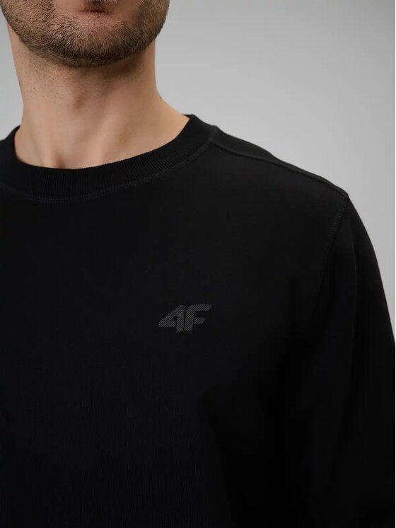 4F 4F Μπλούζα 4FWMM00TSWSM2549-20S Μαύρο Standard Fit