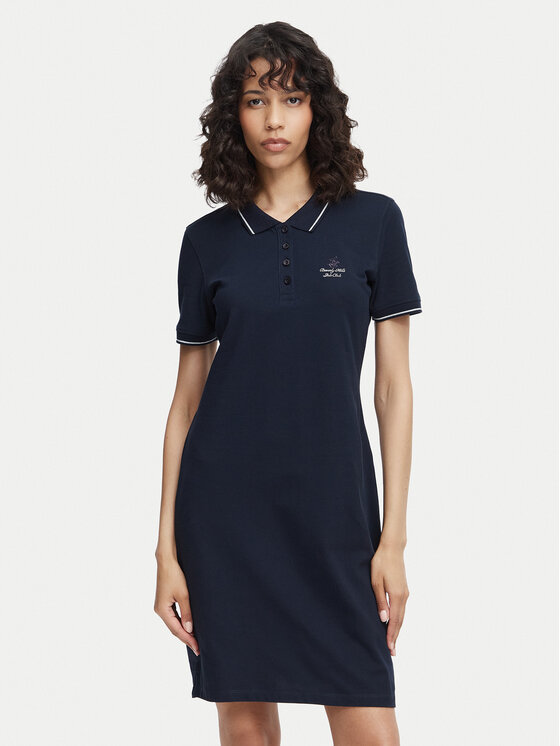 Beverly Hills Polo Club Sukienka codzienna P-SS26W-ABP526590-0298 Granatowy Regular Fit
