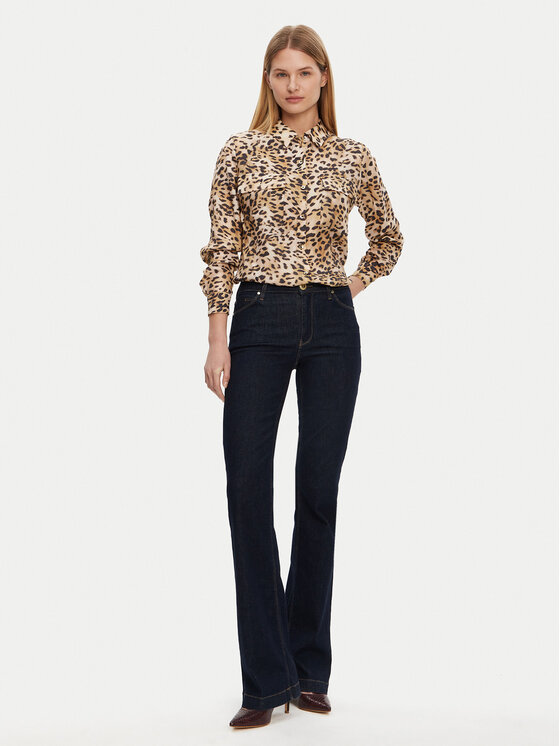Guess Guess Košeľa W5GH83 WH5N2 Farebná Regular Fit