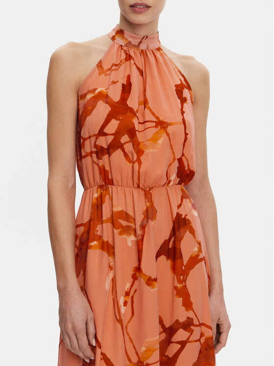 Artigli Artigli Sukienka wieczorowa ACAB001759 Pomarańczowy Regular Fit